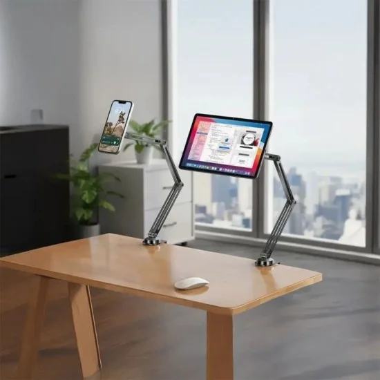 Porodo Foldable 360° Rotatable MagSafe Phone Stand - Black